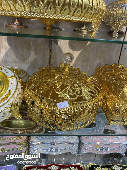 طقم زمزميات نحاس مينا