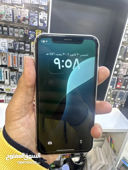 iPhone XR 64G  مستعمل بطارية ‎%‎83 مش مفتوح ولا مصلح بحالة الوكاله مكفول اسبوعين ترجيع اذا في مشكله