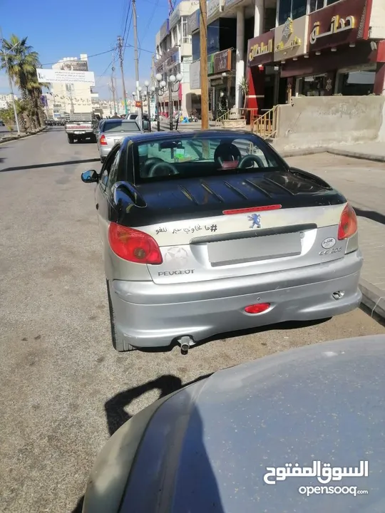 سيارة بيجو كشف 206cc موديل 2006 للبيع