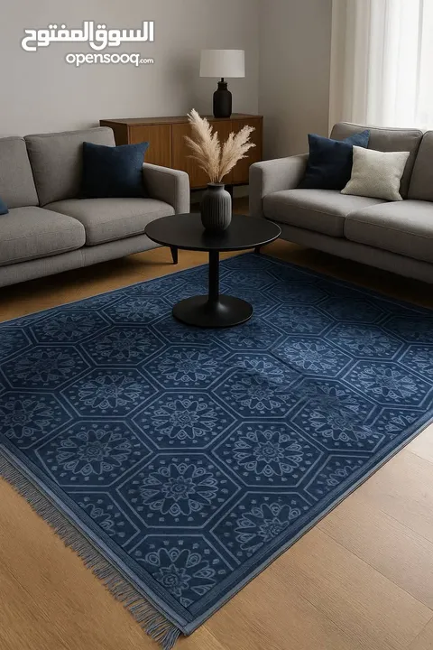 سجاد مخمل ناعم مع أرضية مانعة للانزلاق