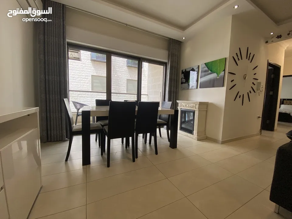 شقة فخمة مفروشة كامل للإيجار-طابق ثاني-110م-الصويفية- 3 دقايق من Swefieh village