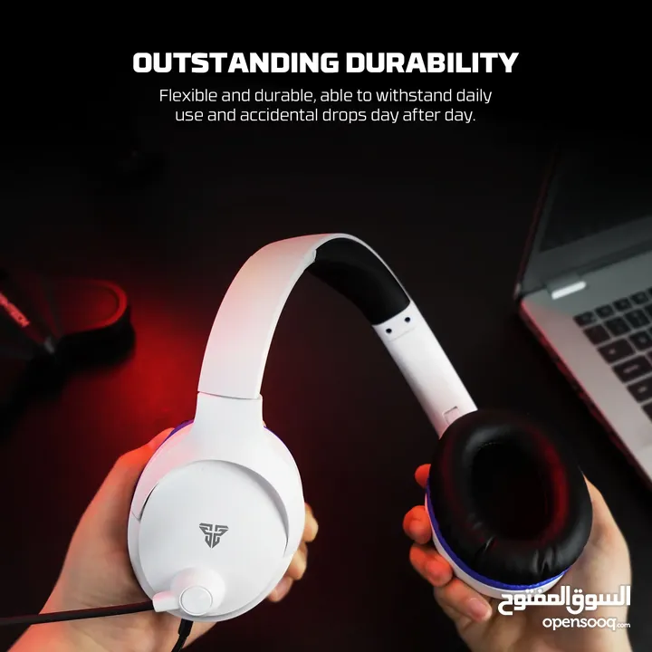 FANTECH MH89 VALOR II Multi-Platform Gaming Headset سماعة فانتيك ابيض واسود
