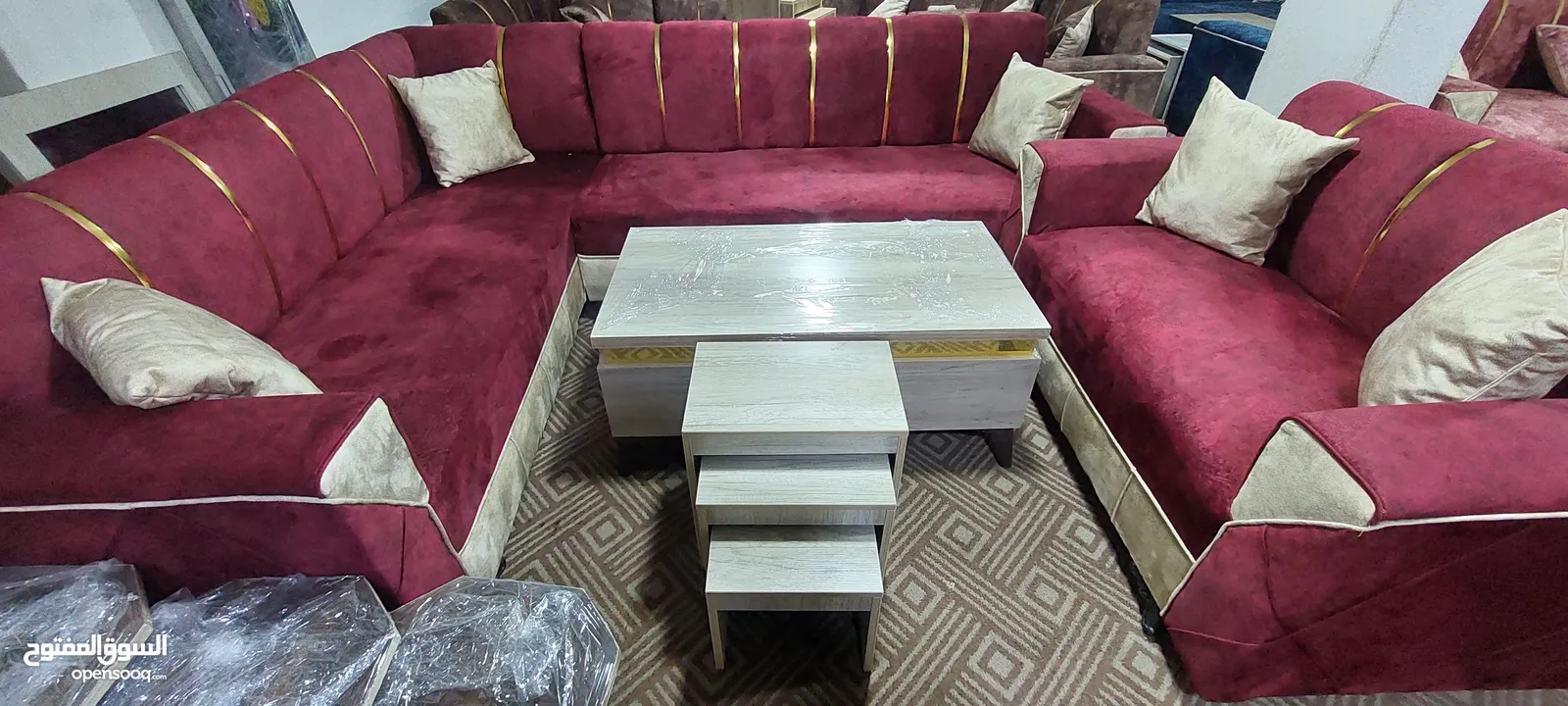 اطقم كنب كورنر جديد عدة الوان