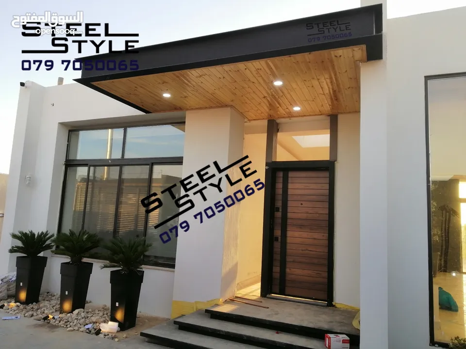 حداد Steel Structure ابواب محلات باب محل اعمال الحدادة والديكور مظلات برقولا Steel Structure