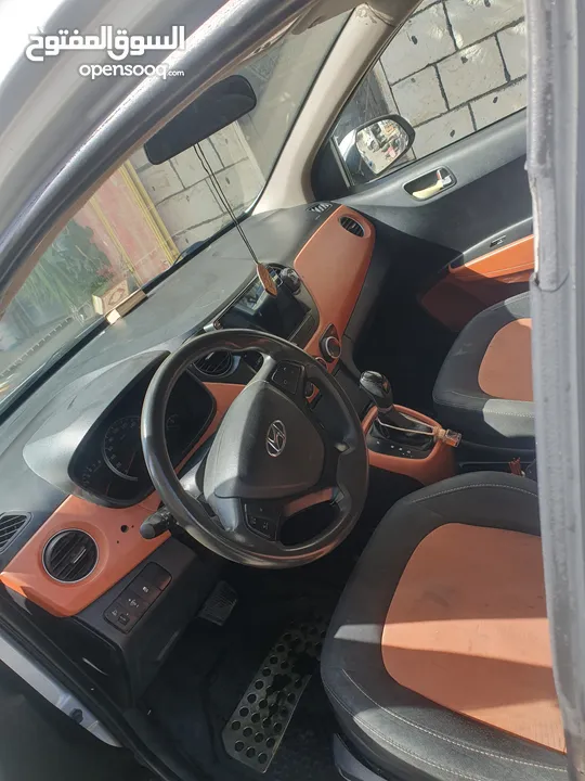 هنداي i10 ترخيص وتأمين ساري المفعول جنط مغنيسوم حساسات خلفيه  شاشه غرفه جديده