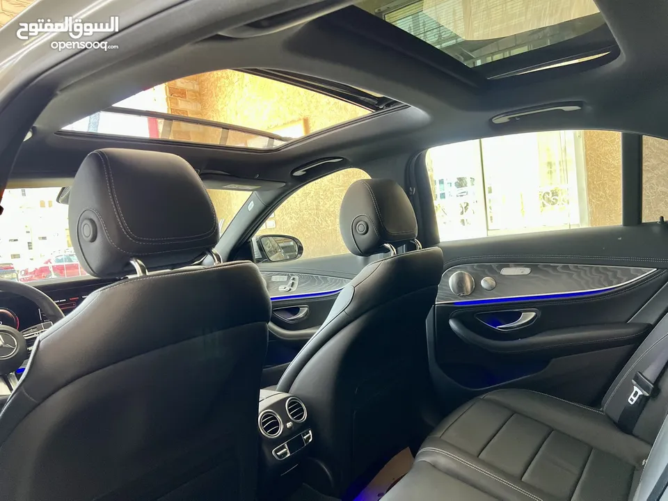 مرسيدس E350 AMG ذهبي 2022 اعلى مواصفات بحالة الزيرو مميزة جدا جمرك جديد