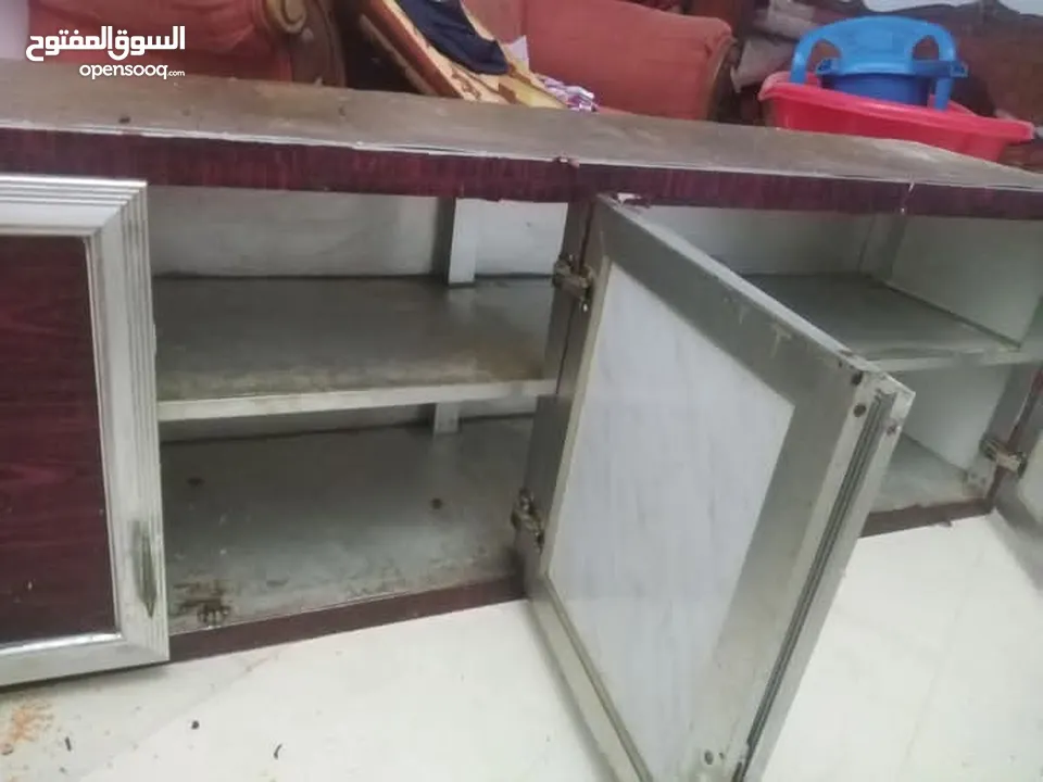 خزانة مطبخ واحدة المنيوم اربع ابواب
