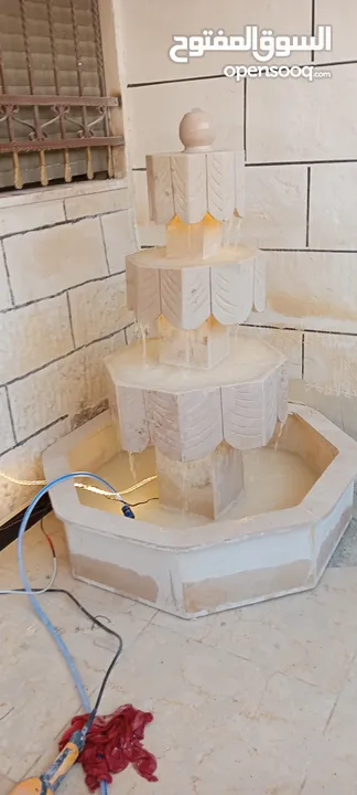 عرض على نوافير وشلالات وبابكيو حواض زريعه جميع انواع الحجر البناء والديكورات