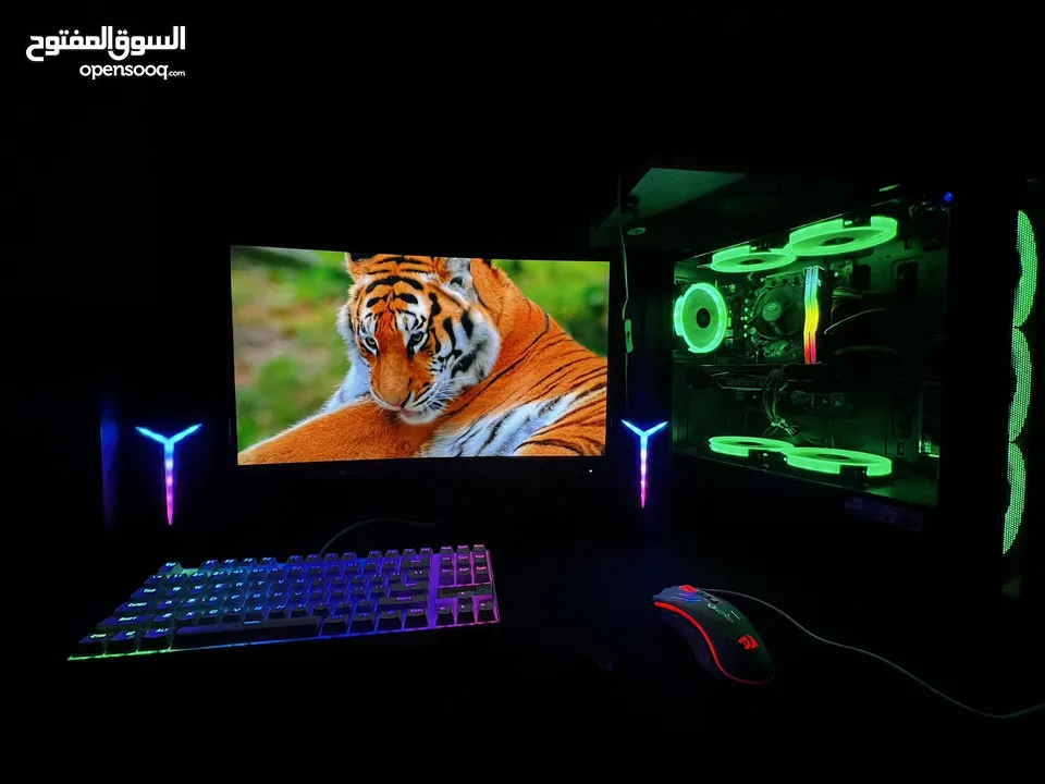 السعر قابل للتفاوض بشكل بسيط Pc gaming شبه جديد