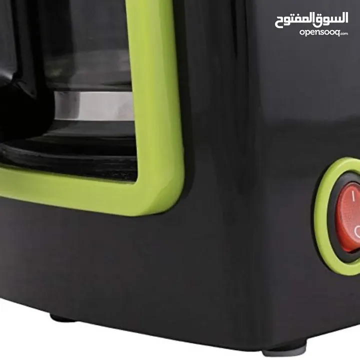 ‎ ماكينة صنع القهوة يورون 900 واط لون اسود Euron 900 Watts 3-1 Designer Coffee Maker, Black
