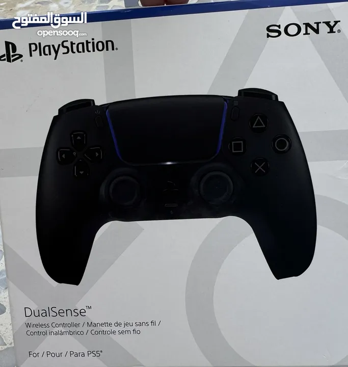 يد التحكم اللاسلكية  اصلي Dual Sense دوال سينس لجهاز  Midnight Black PS5 - أسود منتصف الليل