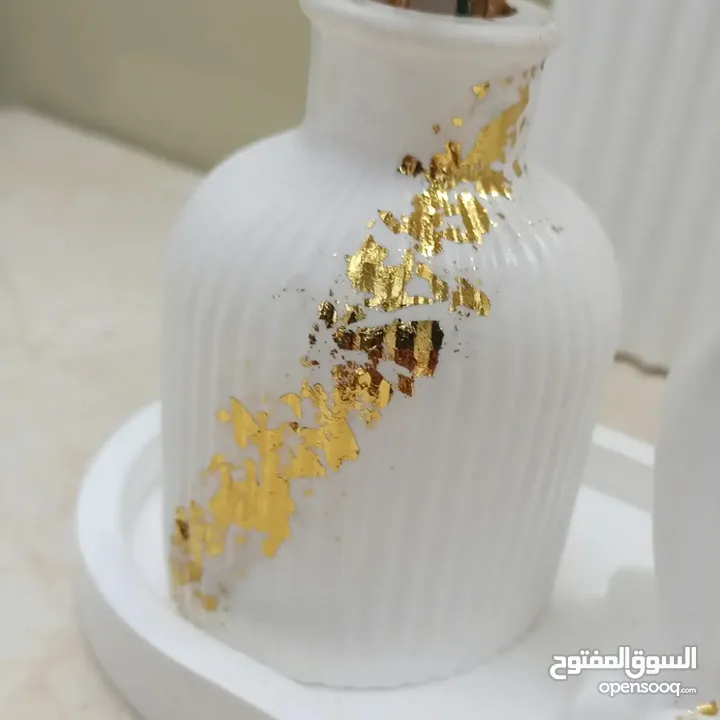 شموع معطره وديكورات حجر صناعه يدويه حسب الطلب