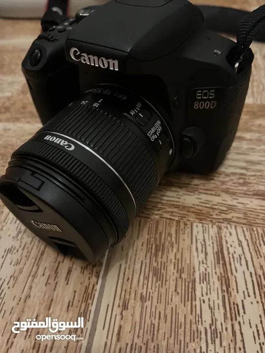 Canon EOS 800D w/ Kit Lens, 50mm f/1.8 Lens, Tripod, Battery & Charger, Laptop Cable, Backpack