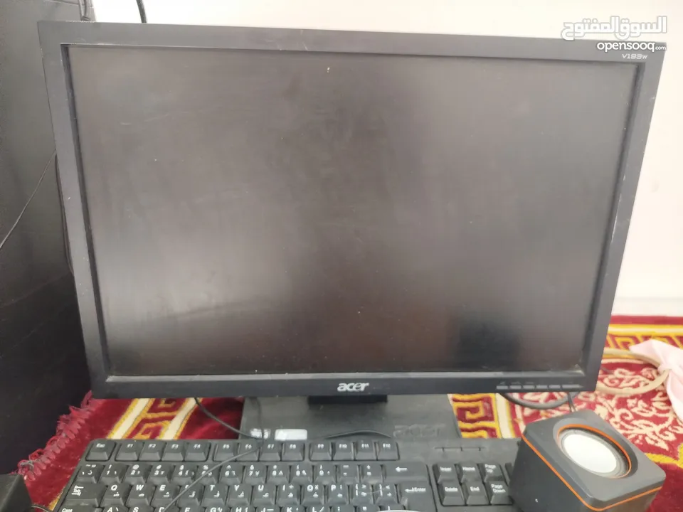 جهاز من نوع Lg مع شاشة acer مع كامل العدة من فأرة وكيبورد وسماعات