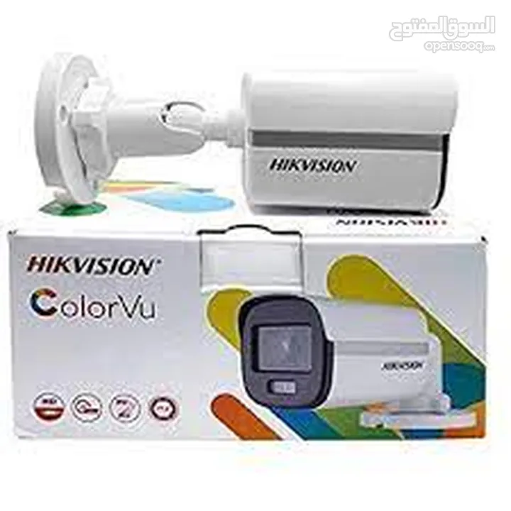 نظام كاميرات المراقبة من #Hikvision كاميرات مراقبة عدد4 داخلية/خارجية 2mp ليلي نهاري ملونة