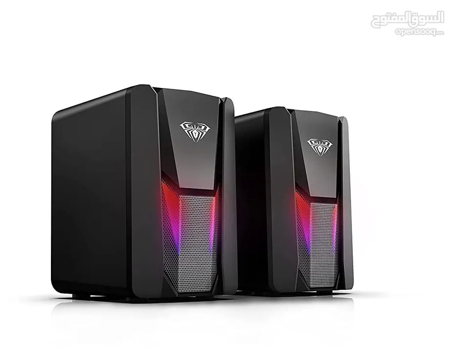 سماعات كمبيوتر جيمنغ  مضيئة مميزة  Aula Speaker N-108 Gaming RGB Lights OG