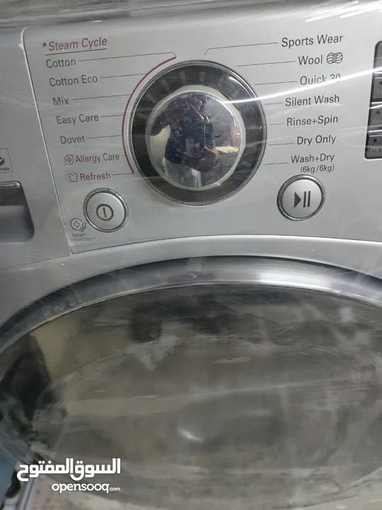 LG 9/6 KG Washer+Dryer Combo silver Color Latest Model (Washing Mashine)