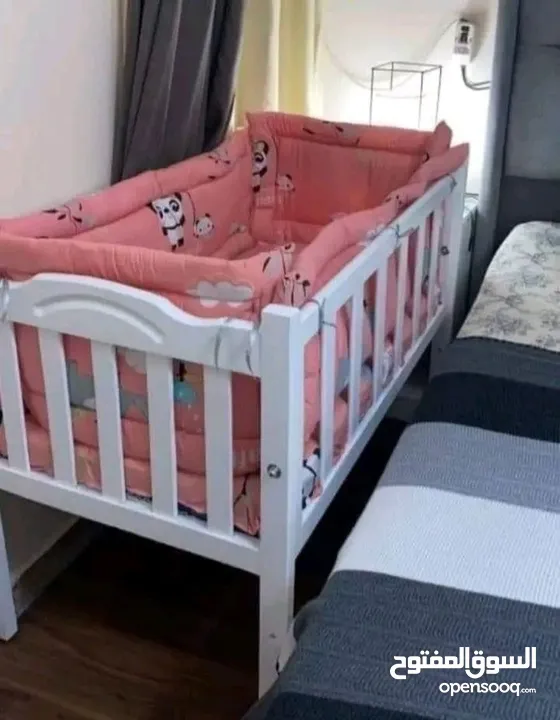 سرير اطفال بيبي مستويين يفتح على سرير الام من عمر يوم الى 5 سنوات - Opensooq