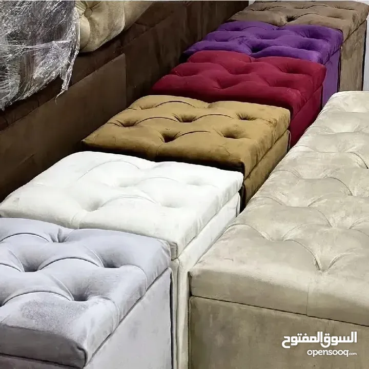 بفات الترند صندوق فتح وتسكير لإستخدامات عديدة الجلوس والديكور والتخزين بالحجمين كبير وصغير