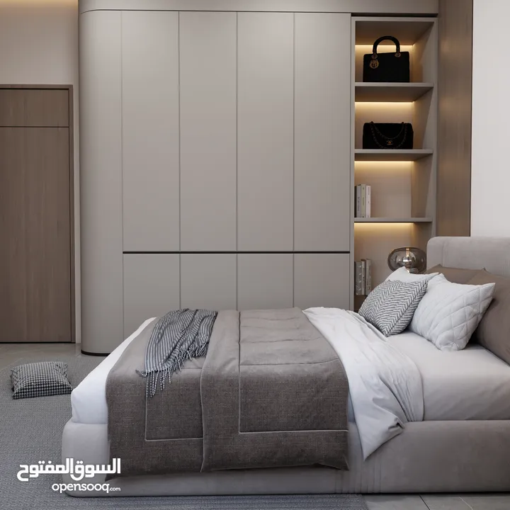 شقة فاخره طابق ارضي مساحة 132 متر+ ترس 100 م  / دير غبار ( اقساط من المالك مباشره )
