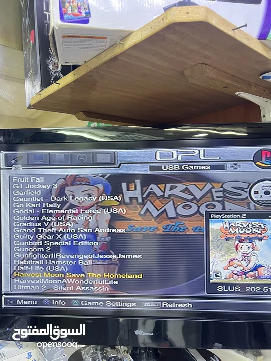 ps2 good condition with 150 games all  بليستيشن 2 مستعمل خفيف مع 150 لعبه مجانيه