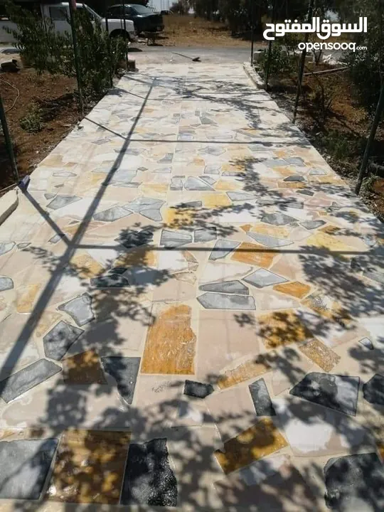 شحف حجر ديكورات مميزة المتر 5 دنانير شامل المواد