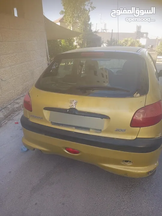 بيجو 206  1400cc يد  ثالثا  ترخيص و تامين  ل نهاية العام
