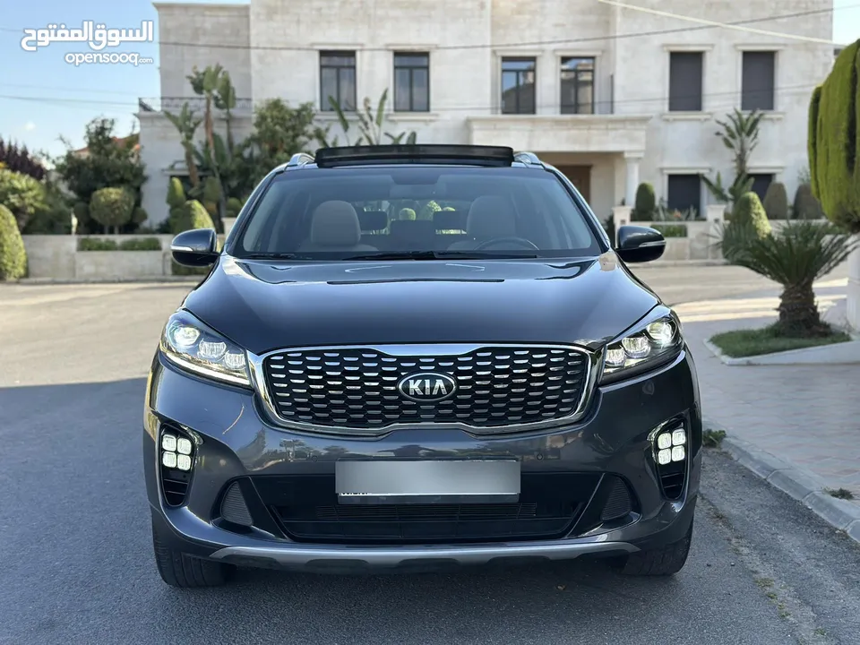 KIA SORENTO (SX) 2019 وارد الوكالة قاطع  مسافة 80 الف كم فل كامل اعلى صنف فحص كامل