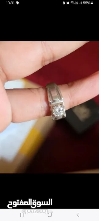 Unisex Diamond moissanite ring one carat