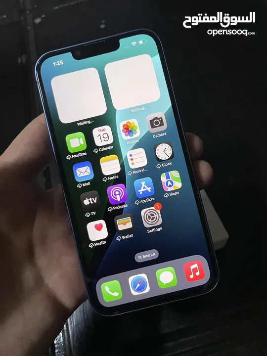 iPhone 13 عادي وكاله مع كرتونه128 جيجا