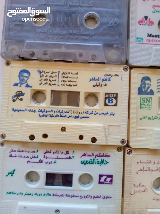 اشرطة كاسيت نسخ اصليه اجنبي وعربي وفرق عالميه أكثر من 1000 شريط اي 3 اشرطه بدينارين