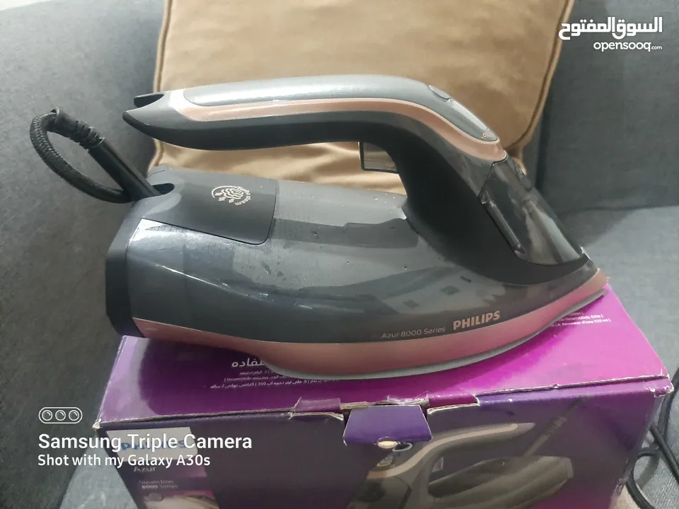 مكواة بخار ماركة فيليبس 3000واط صناعة إندونيسي شغاله 100% Phillips Iron 3000W Indonesia استعمال خفيف