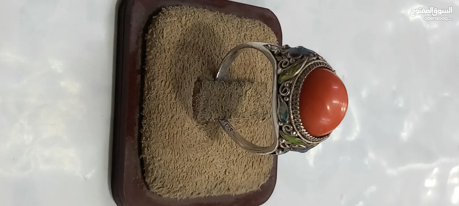 خاتم فضه صياغه يدويه انتيك