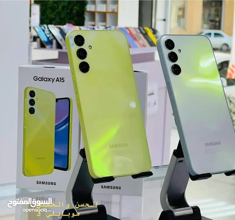 جهاز جديد بالكرتونة Samsung A15 رام 12 جيجا 128 مكفول سنة متوفر توصيل