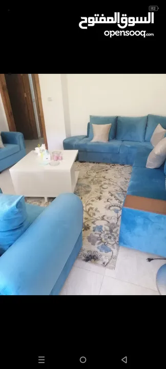 طقم كنب كورنر للبيع بحالة ممتازة 7 مقاعد