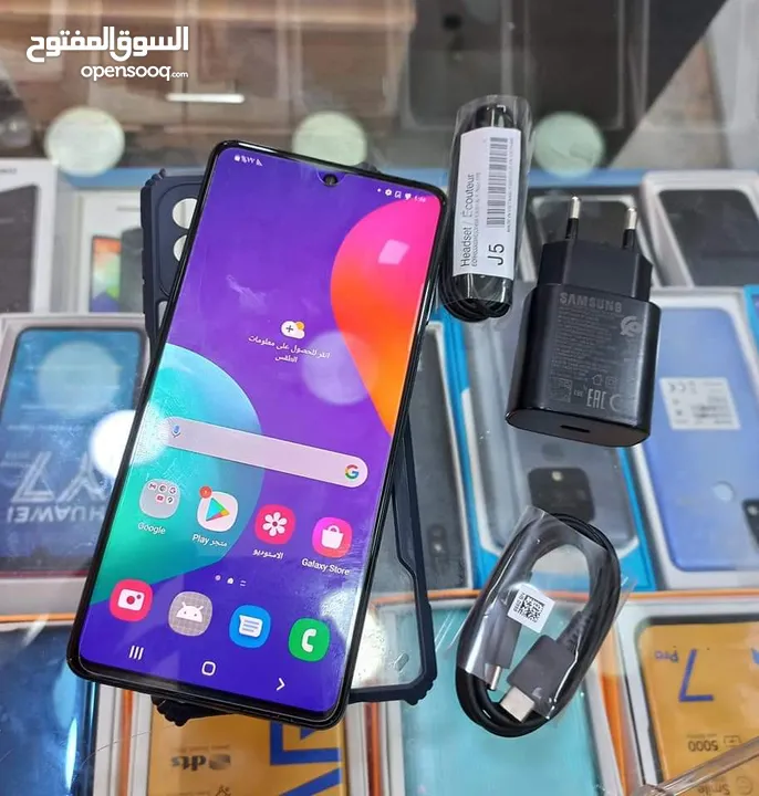 اخو الجديد Samsung M62 بدون كرتونة هدية كفر ولزقة وشاحن الاصلي متوفر خدمة التوصيل