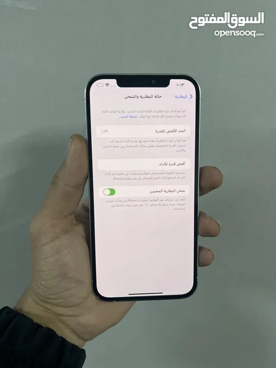 ايفون 12promax  512 جيجا  بطارية 88 الجهاز بحالة الوكاللة فاصل بصمة فقط