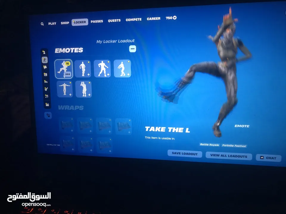 حساب ايبك قيمز وحساب فورت نايت سيزون ثالث وطور الزومبي  للبيع بسعر مرتب