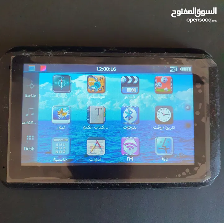 جهاز GPS ملاحة احترافي بشاشة لمس عالية الدقة (800×480) مزود بتلفزيون رقمي
