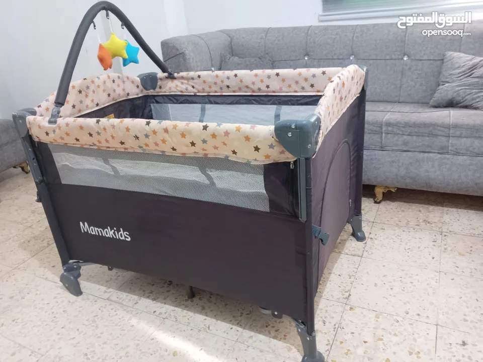 سرير وحباسة اطفال  mama kids