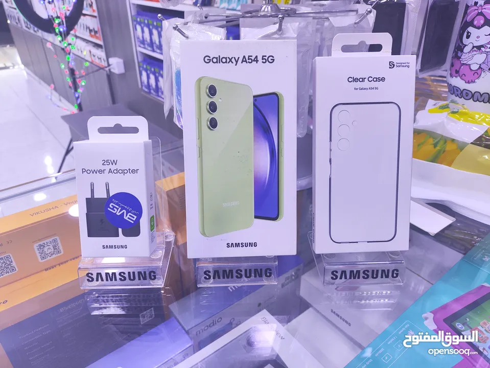 الوان الصيف ليموني SAMSUNG A54 5G جديده معها كفى وشاحن هدية متوفر توصيل