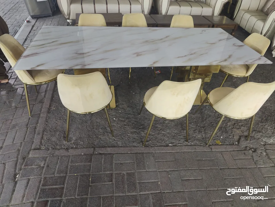 Dining table with 8 chairs