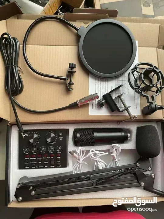 مايكروفون كوندنسر BM800 مع معادل صوت من طراز V8 استعمال خفيف جدا للبيع