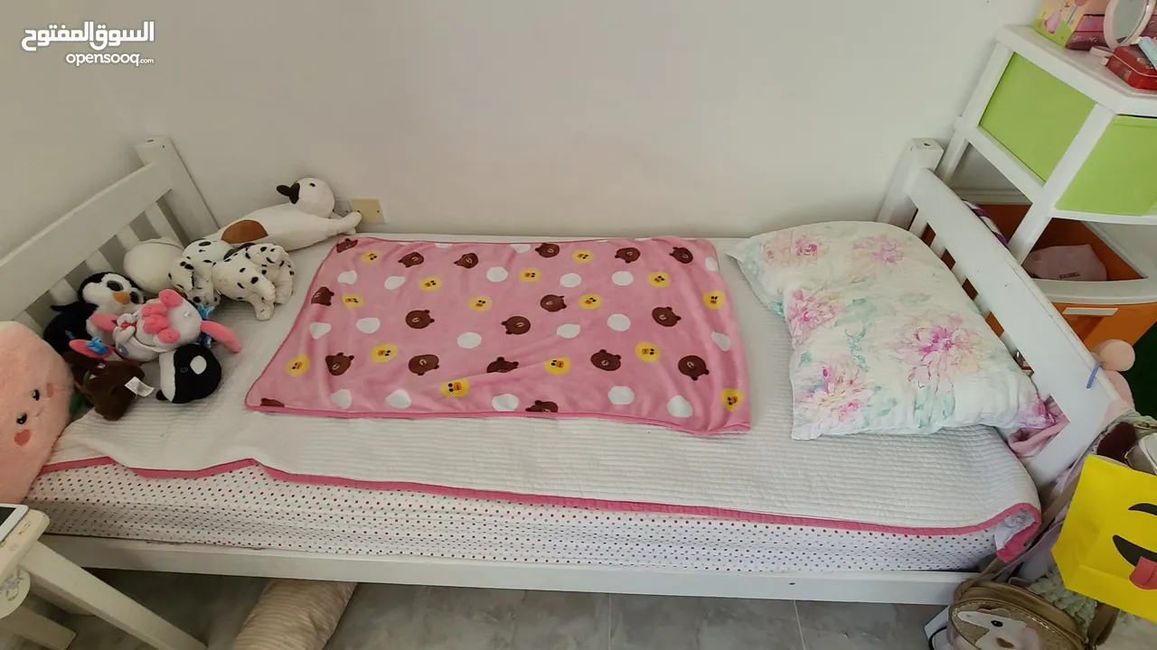 Bed for children, mattress and frame, 27 omr.