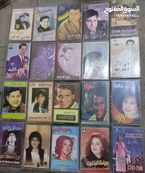 اشرطه كاسيت واسطونات وسيديات بدينار