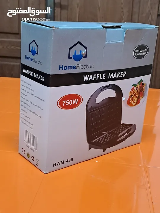 ماكينة وافل منزلية Waffle Maker(السعر قابل للتفاوض بشيء بسيط )