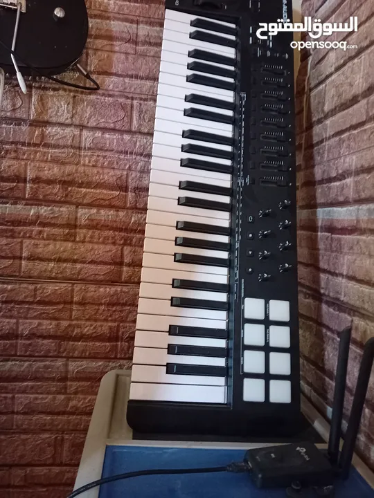 midi keyboard m audio oxygen 49 mkv اورج      usb with converter to usb cميدي