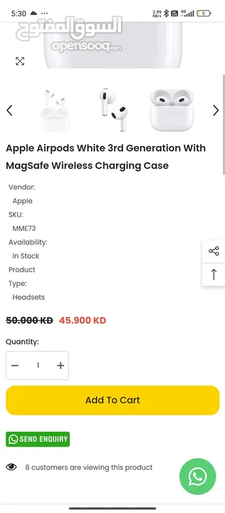 Brand new original Apple AirPods 3 with all the accessories and box and original charger from USA