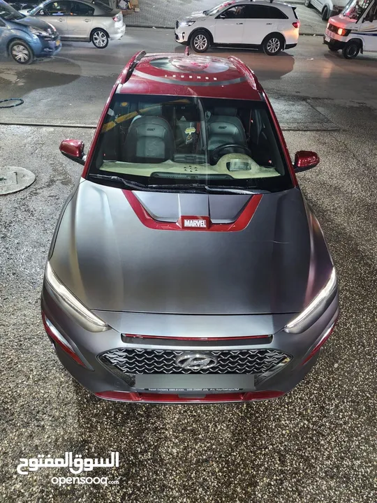 هيونداي كونا ايرون مان 2019 فل الفل  رمادي مطفي  20 ألف كم  - فحص ممتاز