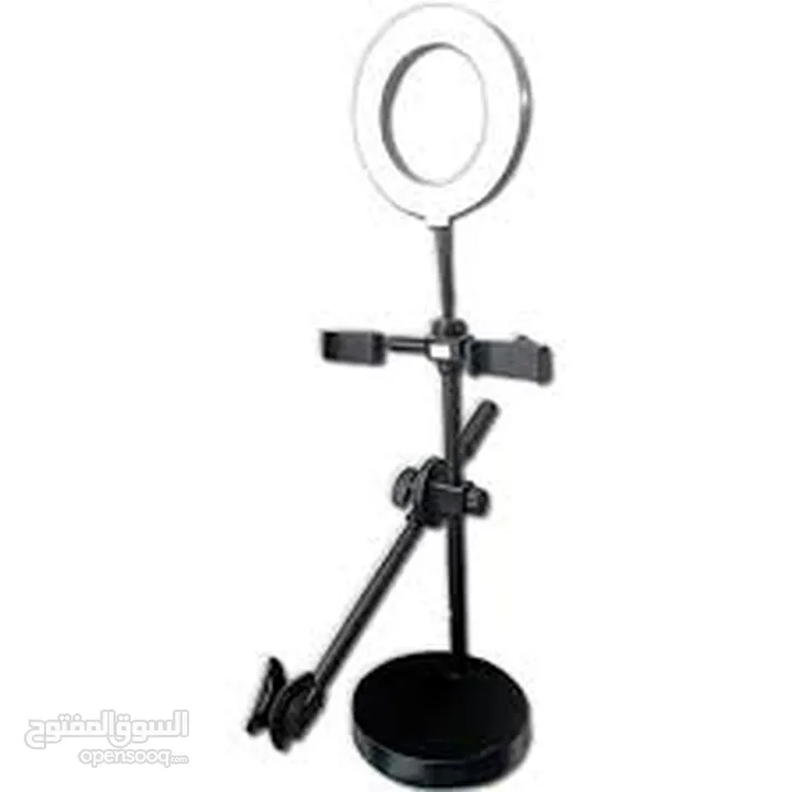 MOBILE PHONE STAND LIVE VOICE PROFESSIONAL حامل هاتف محمول مع رينج لايت